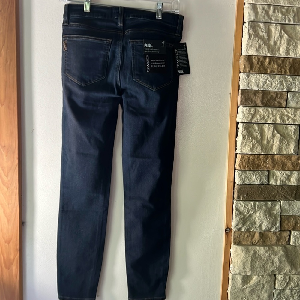 Paige Verdugo Ankle Mid Rise Ultra Skinny Transcend Size 27 New with Tags - Picture 8 of 13